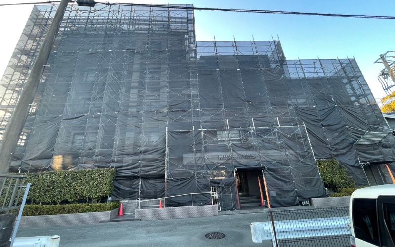 マンション・中高層 足場